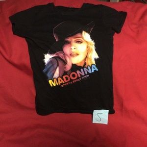 Madonna Graphic Short Sleeve Tee - Black